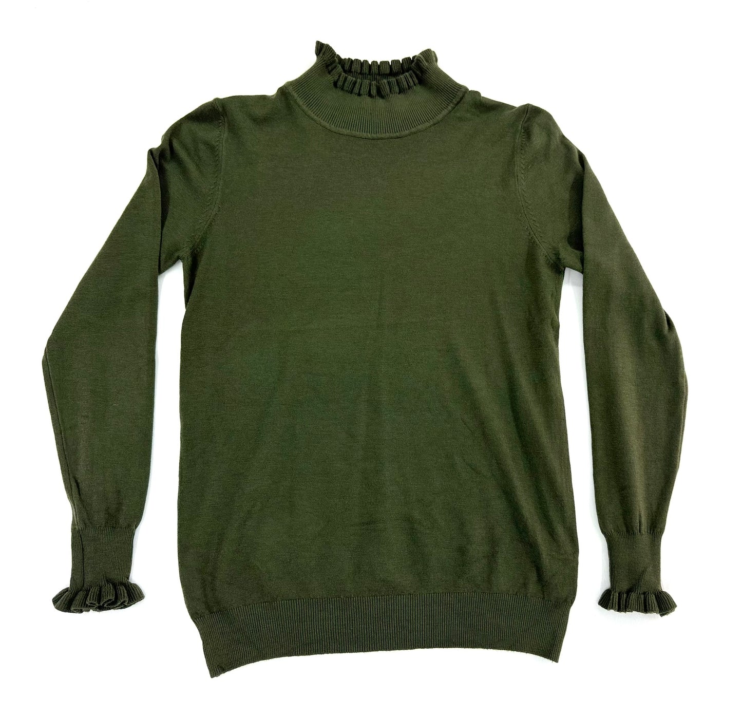 ruffle col groen