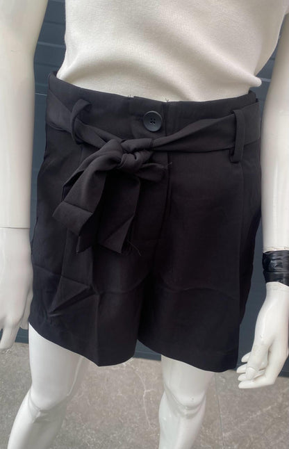 Highwaist riemstrik zwart